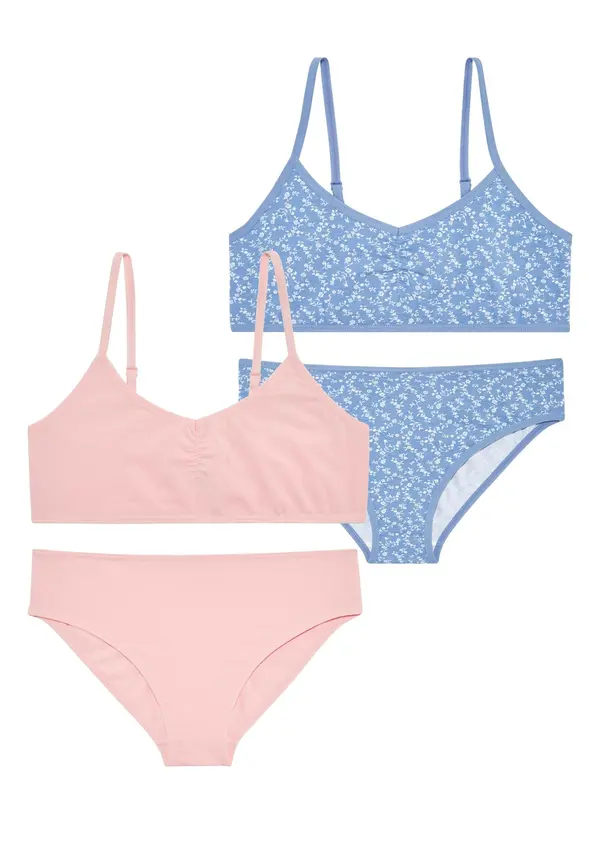 Petite Fleur Kids Petite Fleur Kids Komplet donjeg rublja  plava / roza / bijela