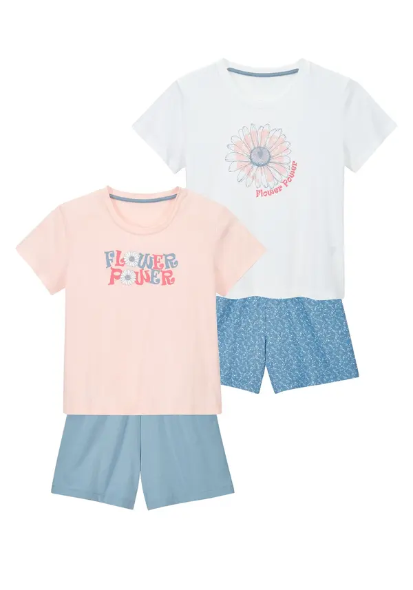 Petite Fleur Kids Petite Fleur Kids Pidžama set  safirno plava / pastelno roza / crvena / bijela