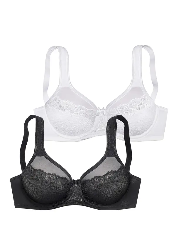PETITE FLEUR PETITE FLEUR Minimizer grudnjak  crna / bijela