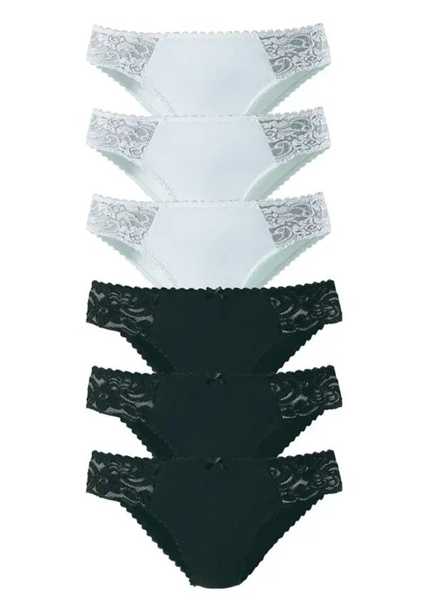 PETITE FLEUR PETITE FLEUR Slip  crna / bijela
