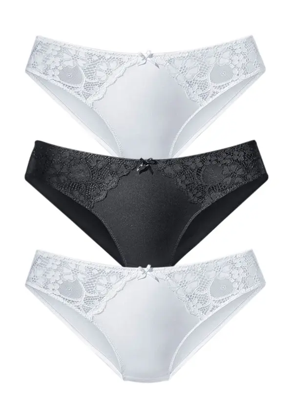 PETITE FLEUR PETITE FLEUR Slip  crna / bijela