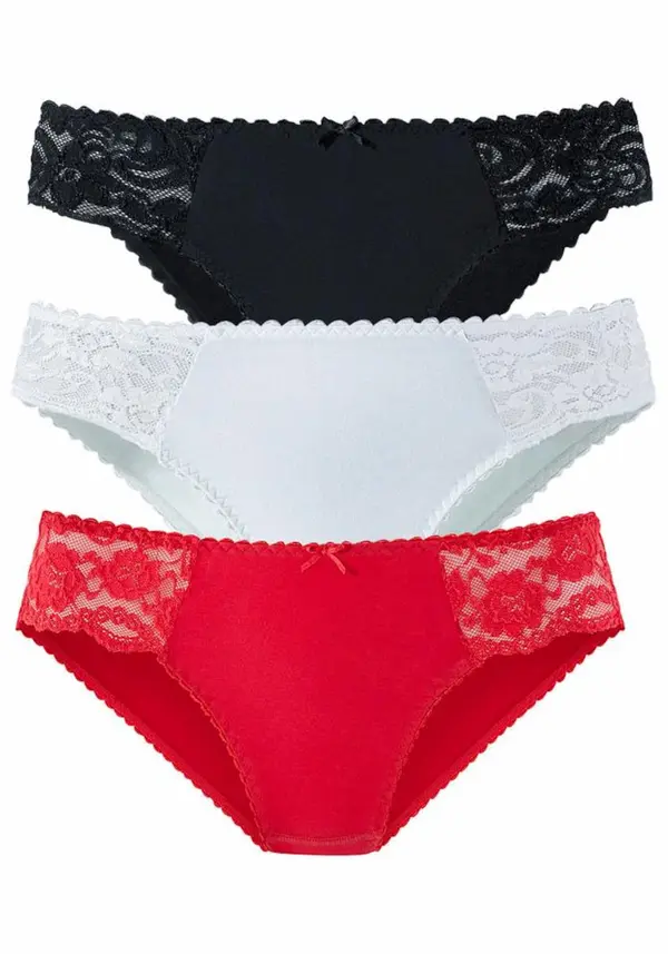 PETITE FLEUR PETITE FLEUR Slip  crvena / crna / bijela