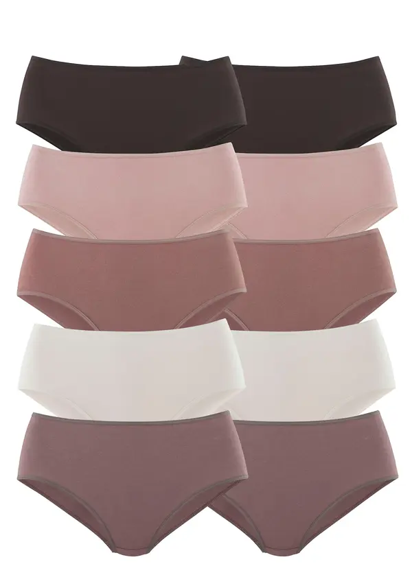 PETITE FLEUR PETITE FLEUR Slip  patlidžan / sivkasto ljubičasta (mauve) / puder roza / pastelno roza