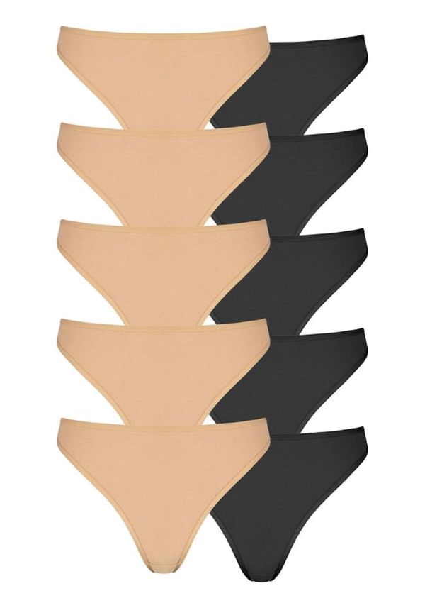 PETITE FLEUR PETITE FLEUR Tanga gaćice  bež / crna