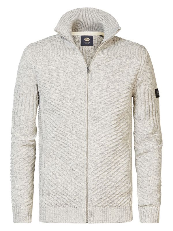 Petrol Industries Petrol Industries Kardigan  crna / prljavo bijela