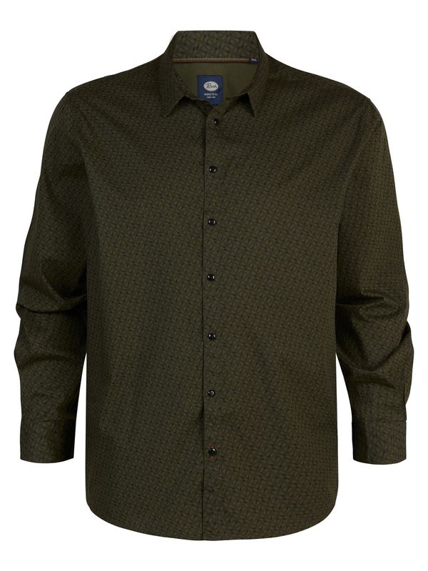 Petrol Industries Petrol Industries Košulja 'Interior'  tamno zelena / crna