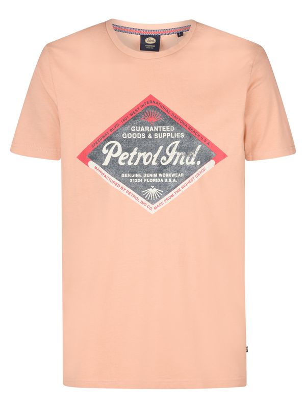 Petrol Industries Petrol Industries Majica 'Bluefin'  tamo siva / breskva / crvena / bijela