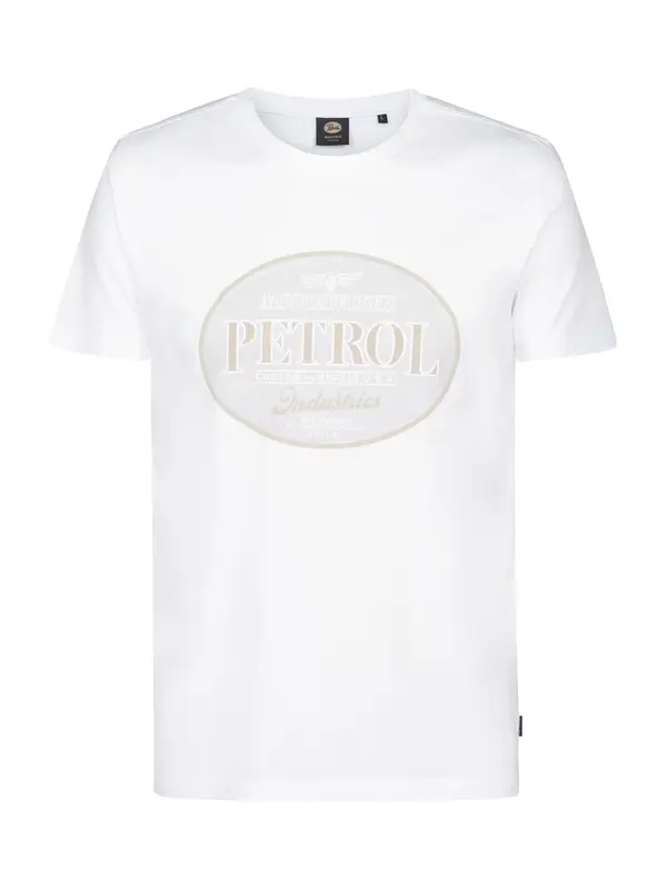 Petrol Industries Petrol Industries Majica  cappuccino / bijela
