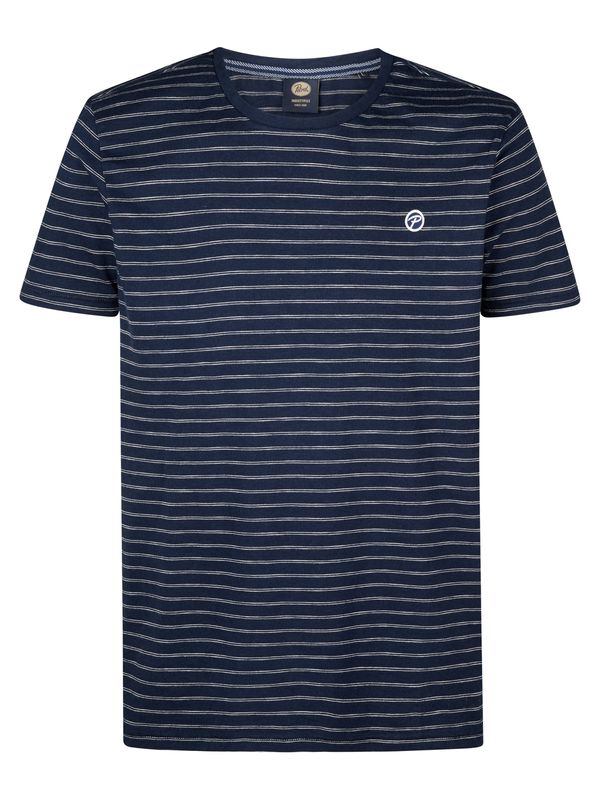 Petrol Industries Petrol Industries Majica 'Seabreeze'  tamno plava / bijela