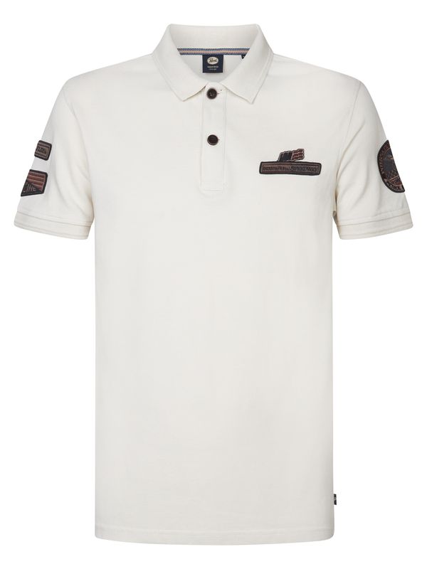 Petrol Industries Petrol Industries Majica 'Tarpon'  čokolada / bijela