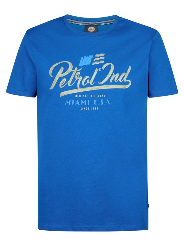 Petrol Industries Petrol Industries Majica 'Tropic'  pijesak / plava