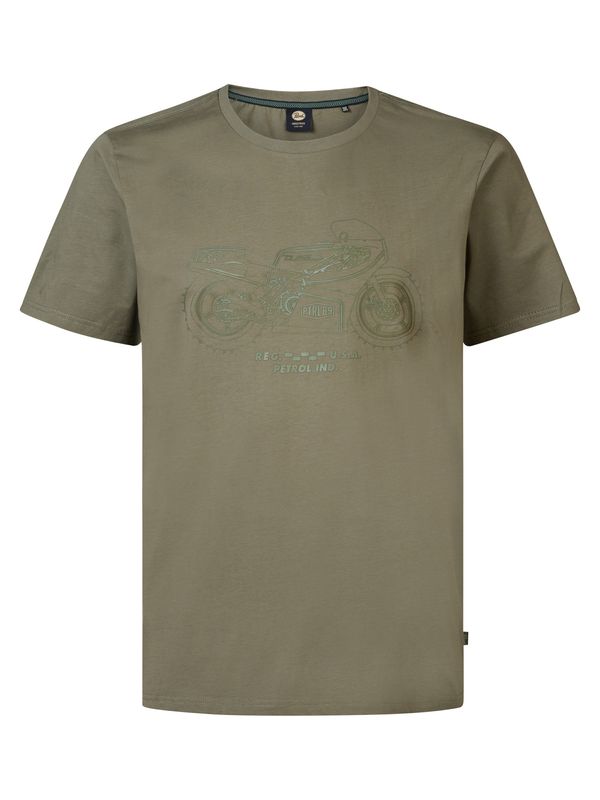 Petrol Industries Petrol Industries Majica 'Tupit'  zelena / maslinasta