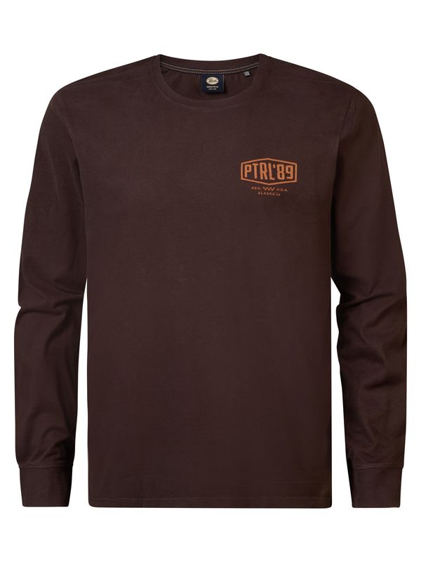 Petrol Industries Petrol Industries Majica 'Wrangell'  smeđa / tamno smeđa