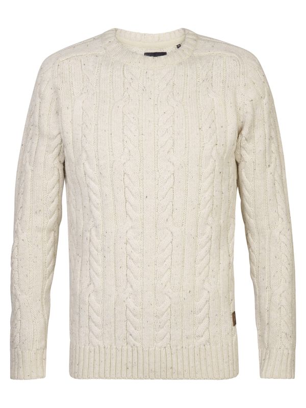 Petrol Industries Petrol Industries Pulover 'Thorne'  ecru/prljavo bijela / siva