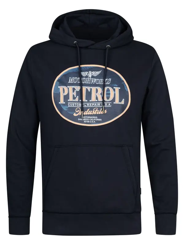 Petrol Industries Petrol Industries Sweater majica  bež / plava / mornarsko plava / bijela