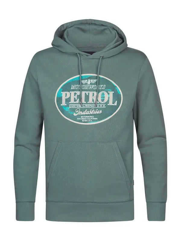 Petrol Industries Petrol Industries Sweater majica  bež / tirkiz / zelena / svijetlozelena