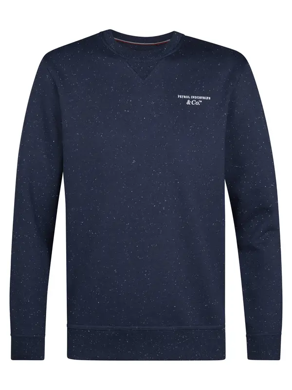 Petrol Industries Petrol Industries Sweater majica  morsko plava / bijela
