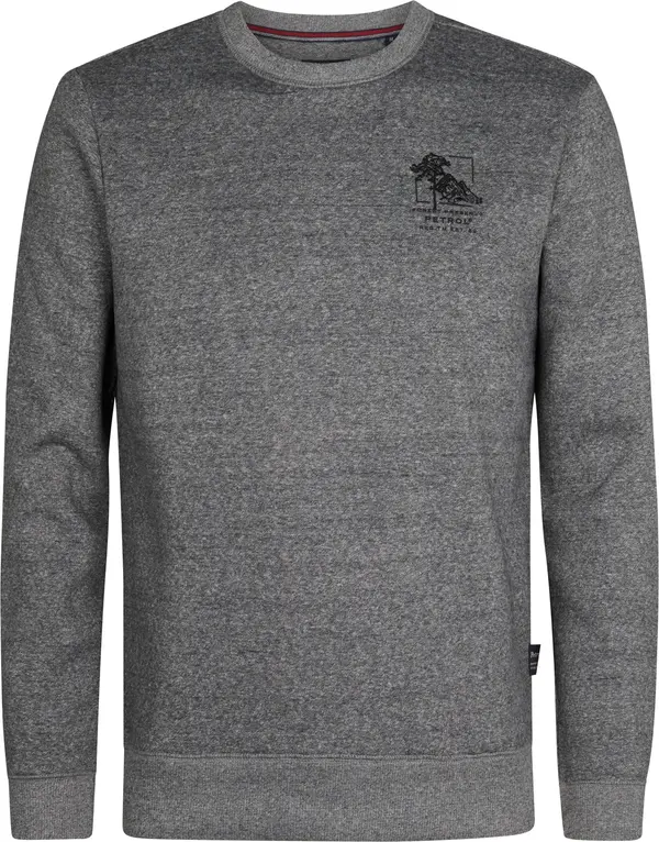 Petrol Industries Petrol Industries Sweater majica 'Telluride'  siva melange