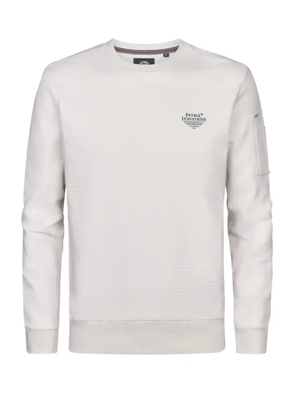 Petrol Industries Petrol Industries Sweater majica  vuneno bijela