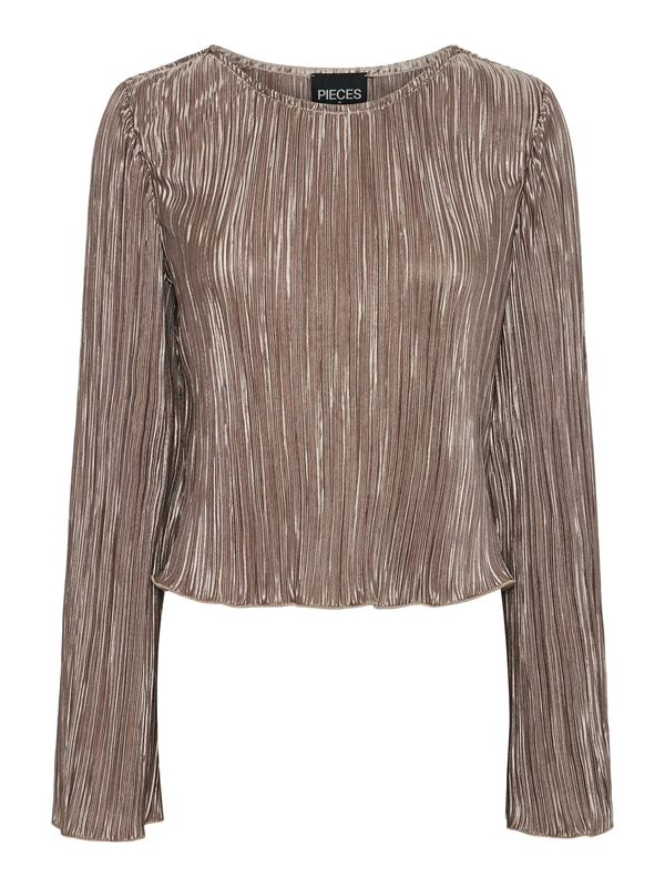 PIECES PIECES Bluza 'NORA'  smeđa