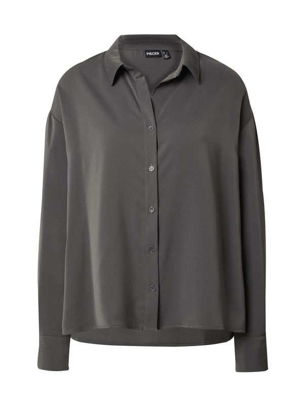 PIECES PIECES Bluza 'PCFRANAN'  tamo siva