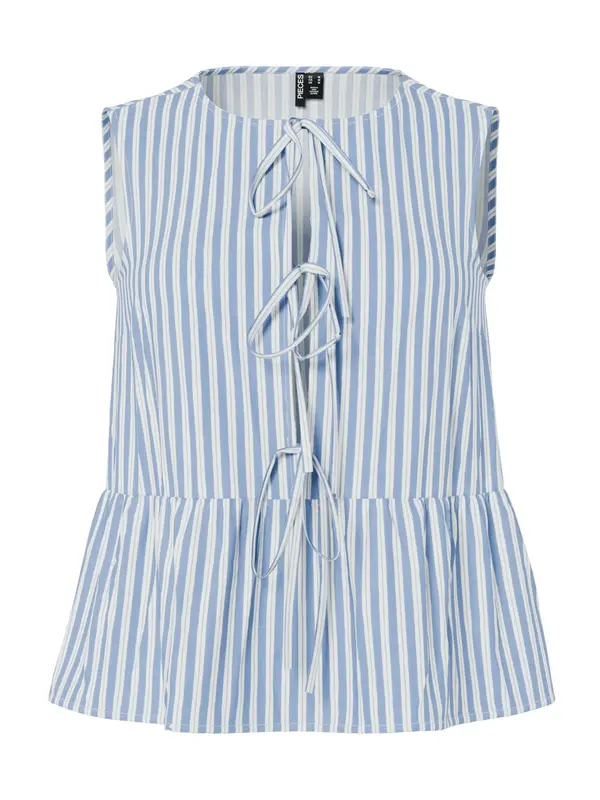 PIECES PIECES Bluza 'PCJOLLY'  svijetloplava / bijela