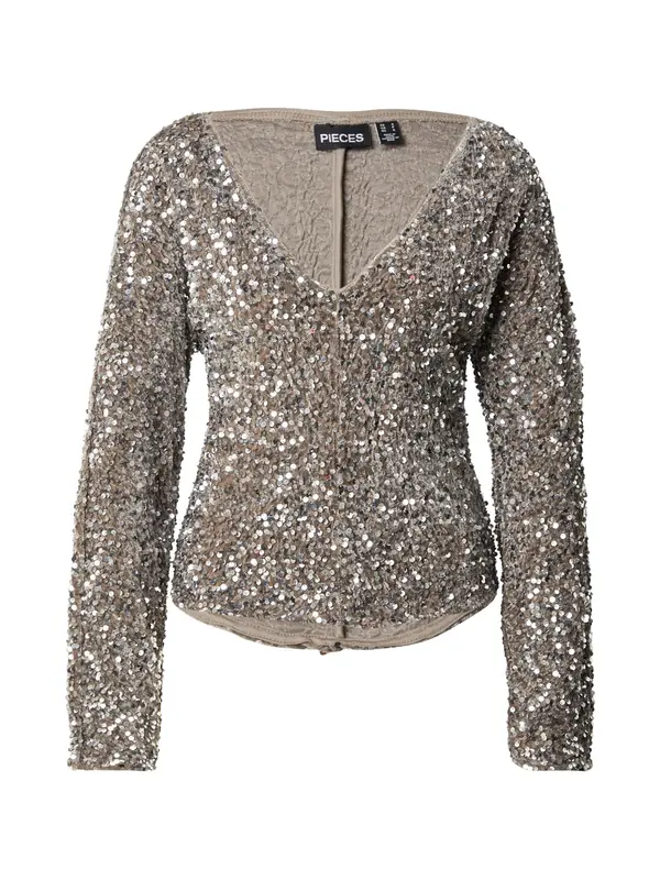PIECES PIECES Bluza 'PCKam'  siva
