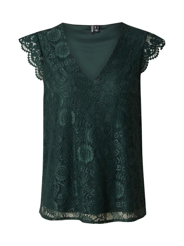 PIECES PIECES Bluza 'PCOLLINE'  tamno zelena