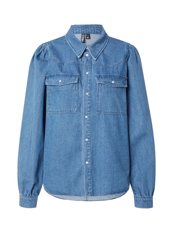 PIECES PIECES Bluza 'PCPAULA'  plavi traper