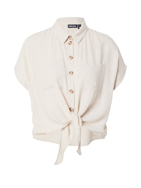 PIECES PIECES Bluza 'PCPIA'  ecru/prljavo bijela