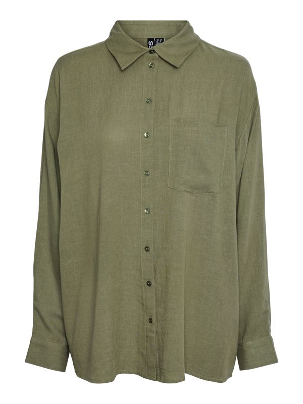 PIECES PIECES Bluza 'PCPIA'  maslinasta