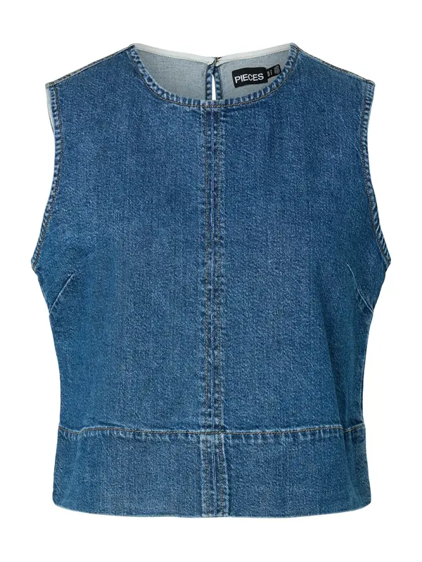 PIECES PIECES Bluza 'PCSILKE'  plavi traper