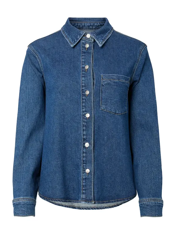 PIECES PIECES Bluza 'PCSilke'  tamno plava