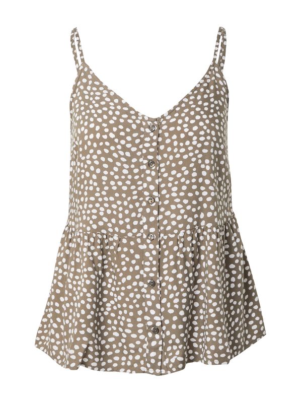 PIECES PIECES Bluza 'TALA'  maslinasta / bijela