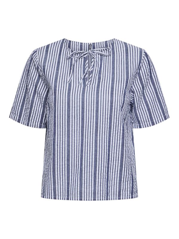 PIECES PIECES Bluza 'TESSA'  morsko plava / bijela