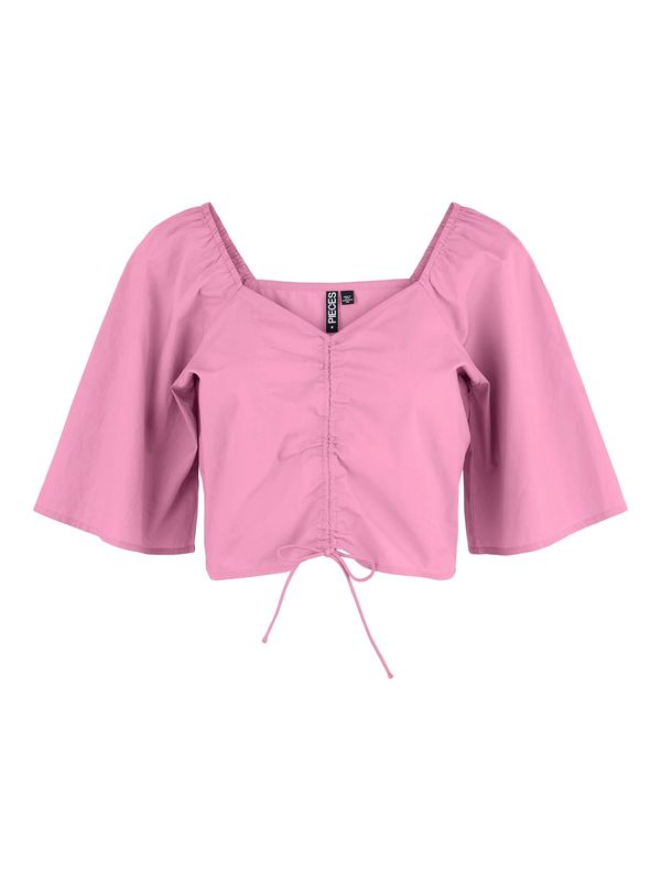 PIECES PIECES Bluza 'VALDINE'  orhideja bijela