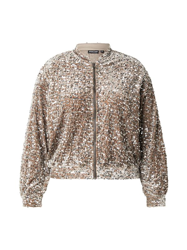 PIECES Curve PIECES Curve Prijelazna jakna 'PCKAM'  tamno smeđa