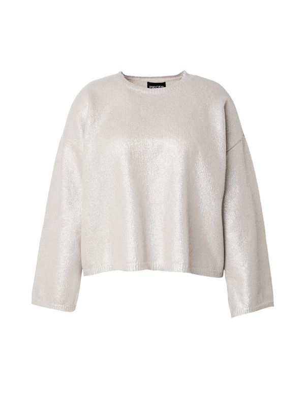 PIECES Curve PIECES Curve Pulover 'PCROI'  srebrno siva