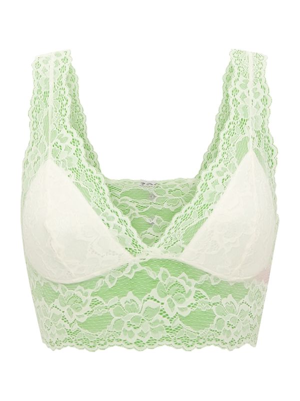 PIECES PIECES Grudnjak 'PCLINA'  svijetlozelena / bijela