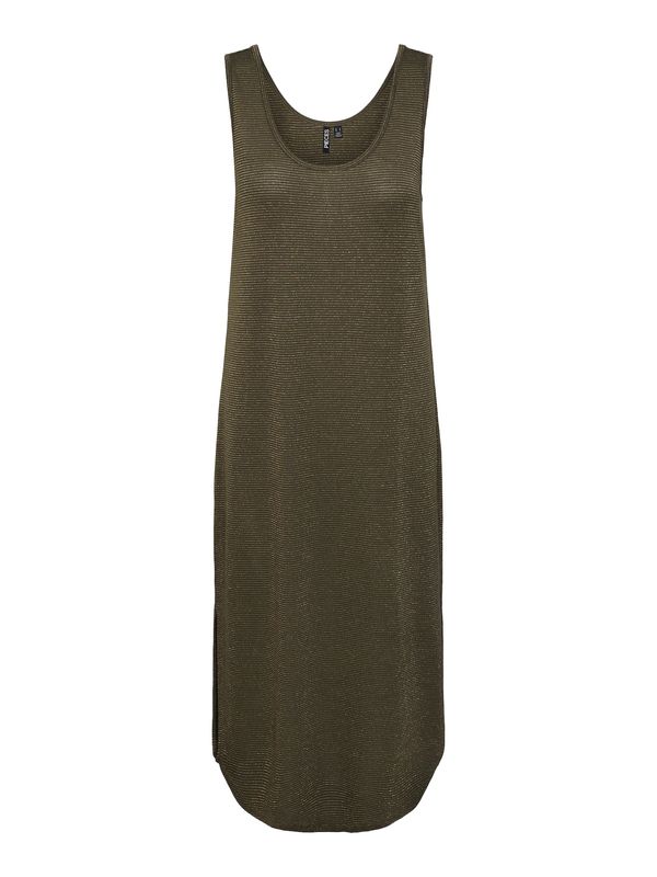 PIECES PIECES Haljina 'BILLO'  zlatna / maslinasta