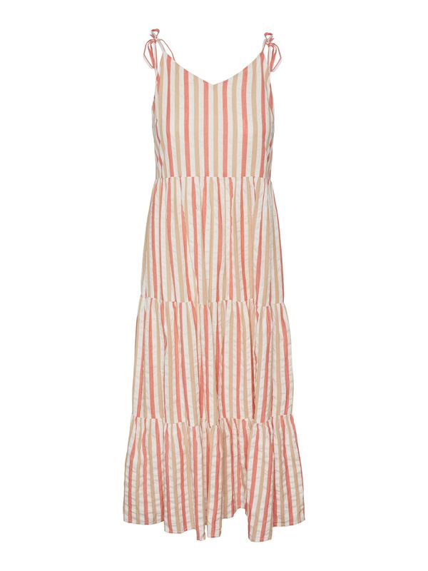 PIECES PIECES Haljina 'Lucid'  narančasta / marelica / bijela