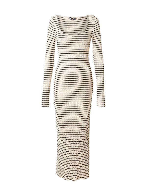 PIECES PIECES Haljina 'PCIRIS'  ecru/prljavo bijela / crna