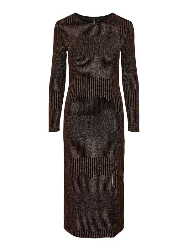 PIECES PIECES Haljina  rozo zlatna / crna