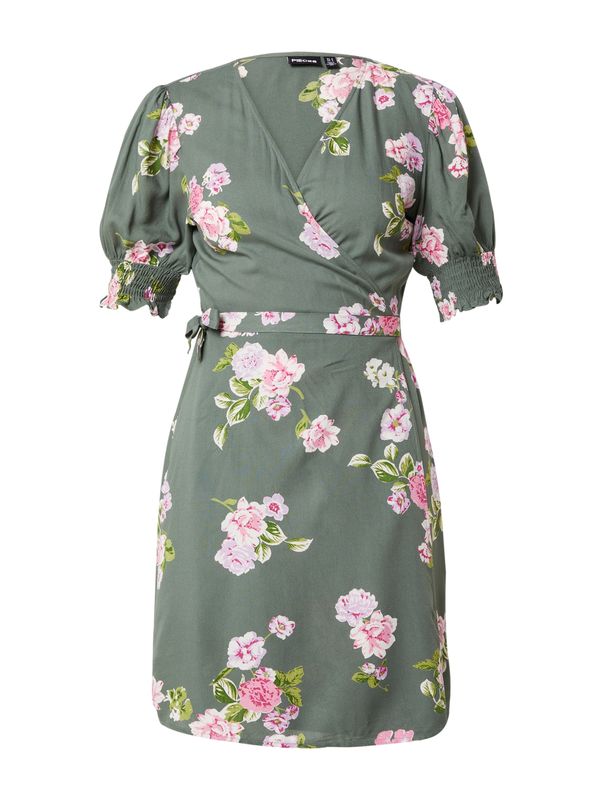 PIECES PIECES Haljina 'TALA'  kaki / jabuka / svijetloroza / bijela