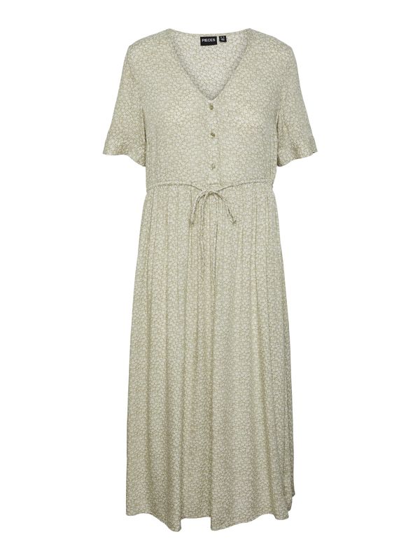 PIECES PIECES Haljina 'TALA'  kaki / prljavo bijela