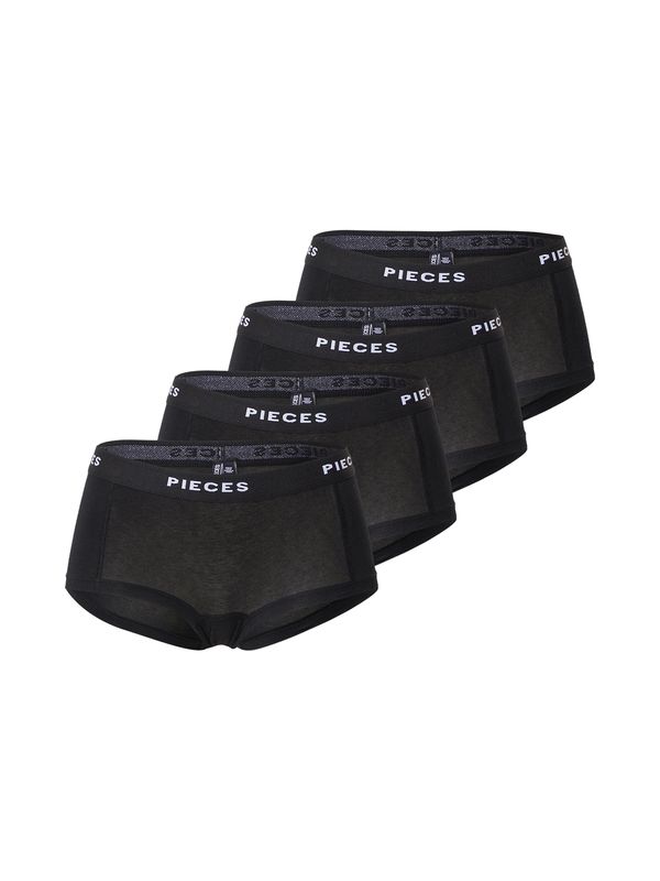 PIECES PIECES Hipster gaćice  crna / bijela