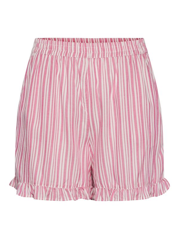 PIECES PIECES Hlače 'ALVINA'  svijetloroza / bijela