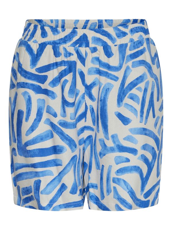 PIECES PIECES Hlače 'ARLEM'  bež / plava