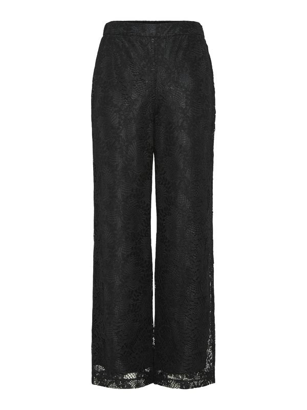 PIECES PIECES Hlače  crna