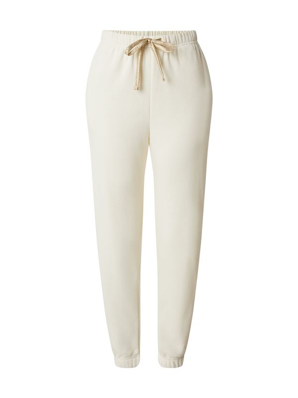 PIECES PIECES Hlače 'PCCHILLI'  bež / zlatna